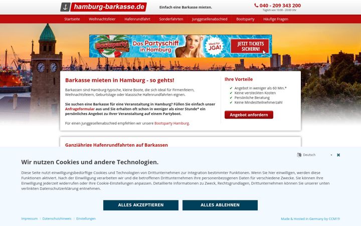 Screenshot of hamburg-barkasse.de