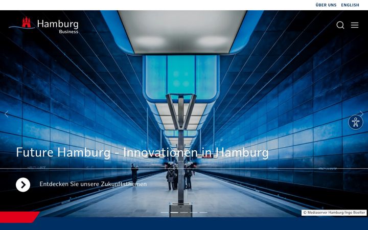 Screenshot of hamburg-business.com