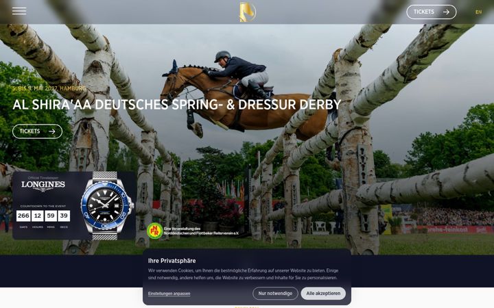 Screenshot of hamburg-derby.com