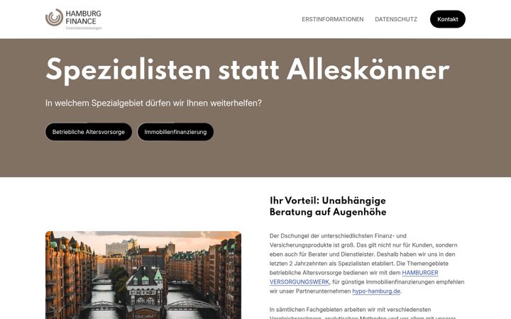 Screenshot of hamburg-finance.de
