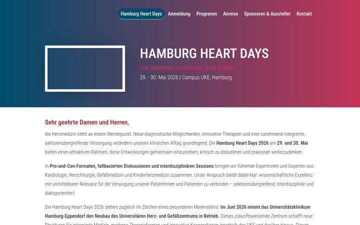 Screenshot of hamburg-heart-days.de