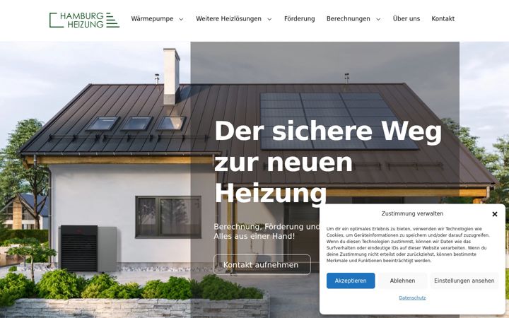 Screenshot of hamburg-heizung.de