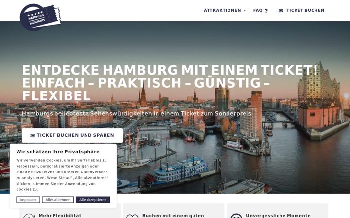 Screenshot of hamburg-highlights.com