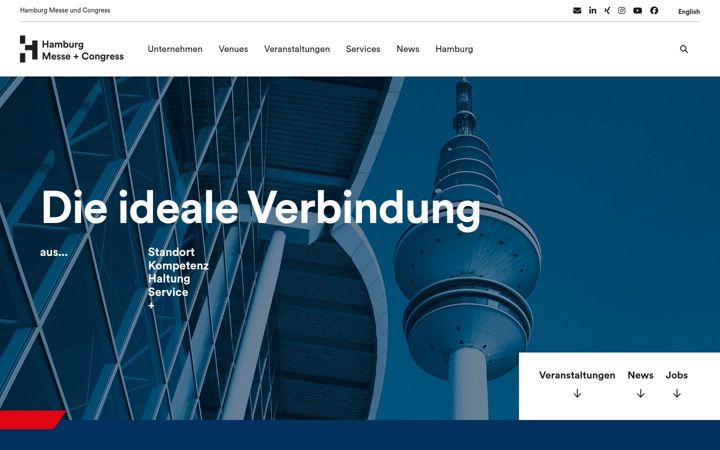 Screenshot of hamburg-messe.de