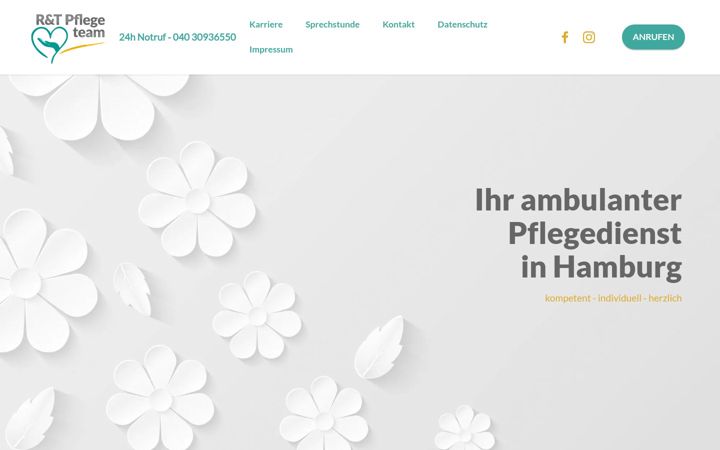 Screenshot of hamburg-pflegeteam.de