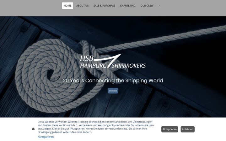 Screenshot of hamburg-shipbrokers.com