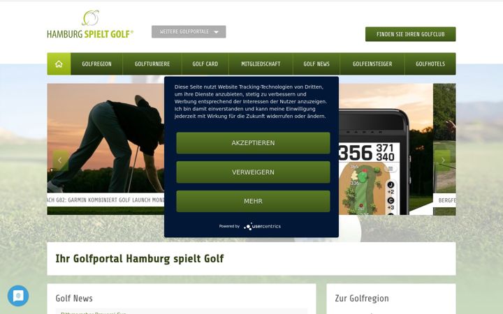 Screenshot of hamburg-spielt-golf.de