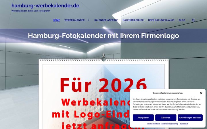 Screenshot of hamburg-werbekalender.de