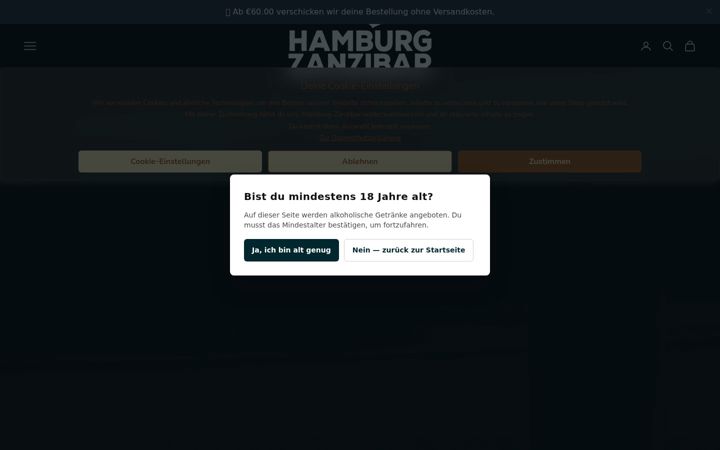 Screenshot of hamburg-zanzibar.de
