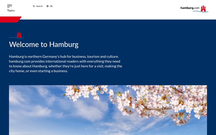 Screenshot of hamburg.com