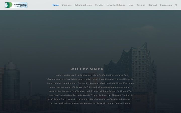 Screenshot of hamburger-schullandheime.de