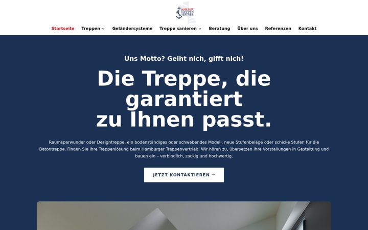 Screenshot of hamburger-treppenvertrieb.de