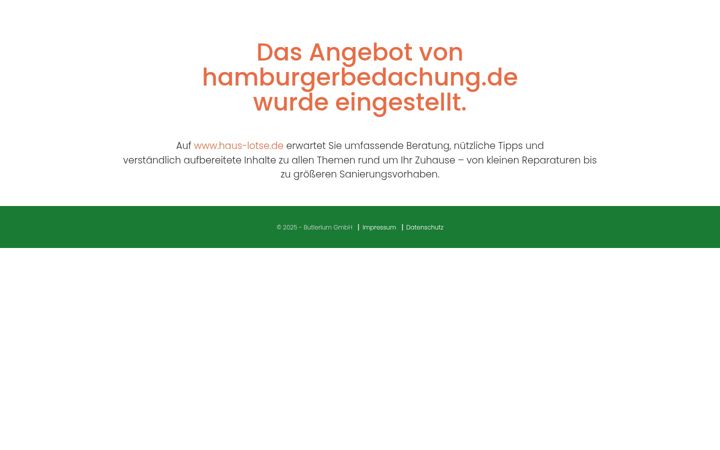 Screenshot of hamburgerbedachung.de