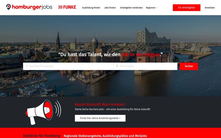 Screenshot of hamburgerjobs.de