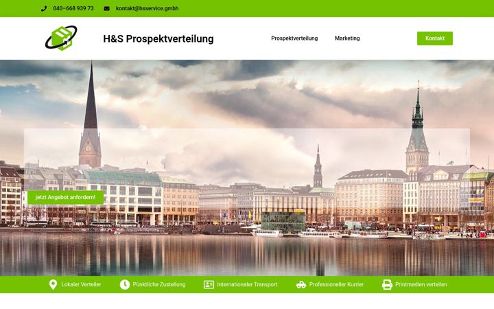 Screenshot of hamburglokalzeitung.de