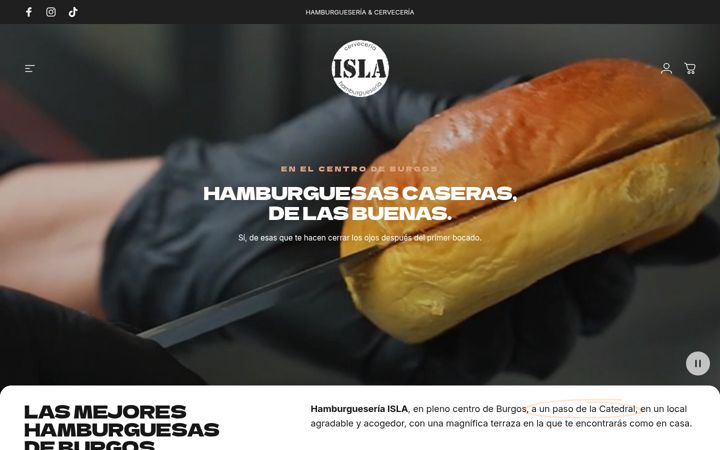 Screenshot of hamburgueseriaisla.es