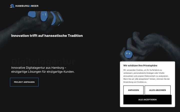 Screenshot of hamburgundmeer.de