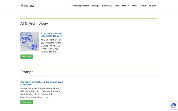 Screenshot of hamea.net