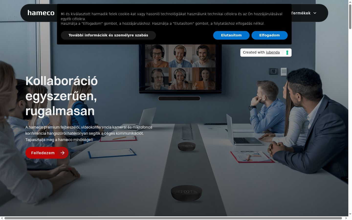 Captura de ecrã do banner de consentimento apresentado antes de qualquer interação