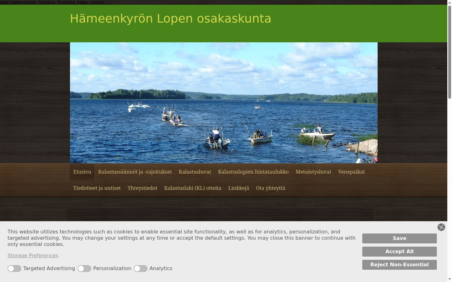 Snímek obrazovky baneru souhlasu zobrazeného před jakoukoli interakcí