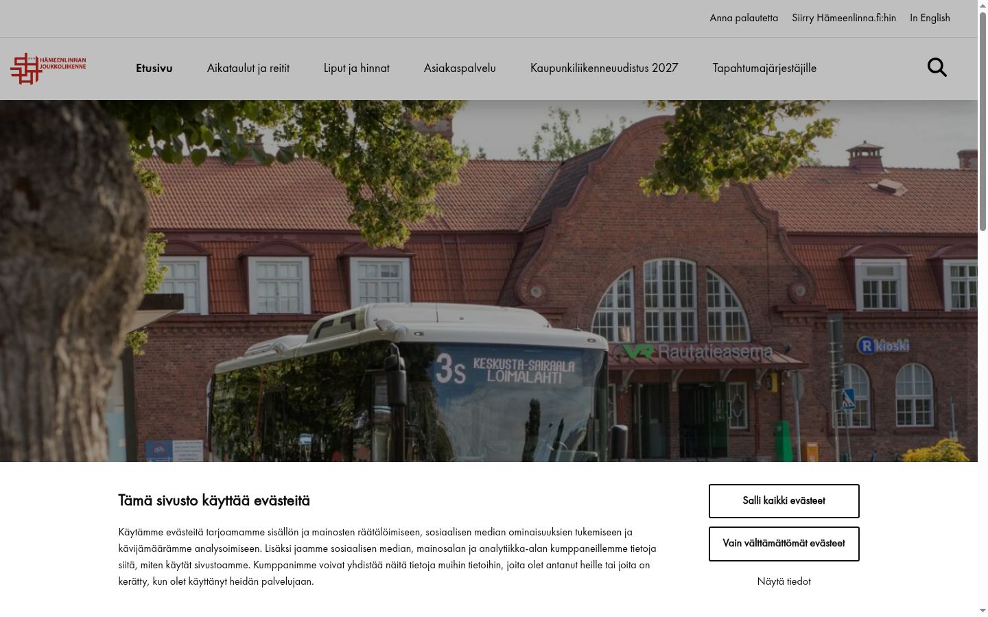 Screenshot des Einwilligungsbanners vor jeglicher Interaktion