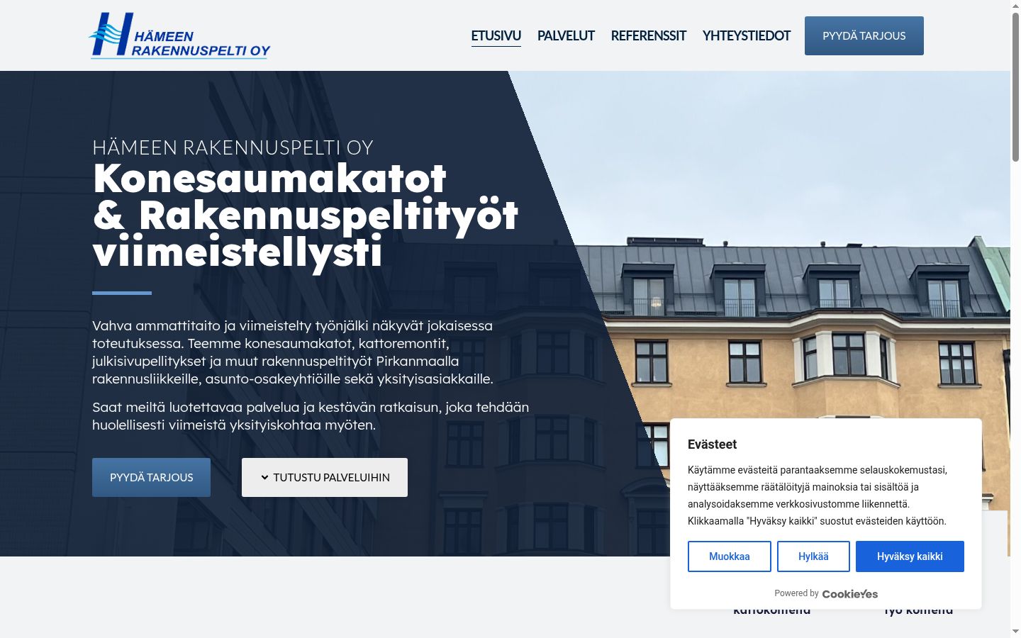 Screenshot tal-banner tal-kunsens muri qabel kwalunkwe interazzjoni