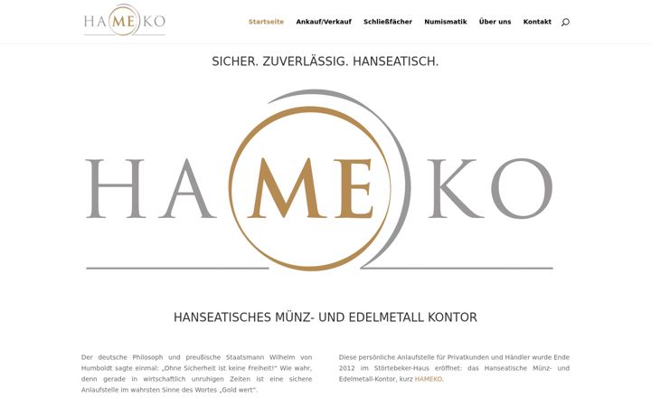 Screenshot of hameko.de