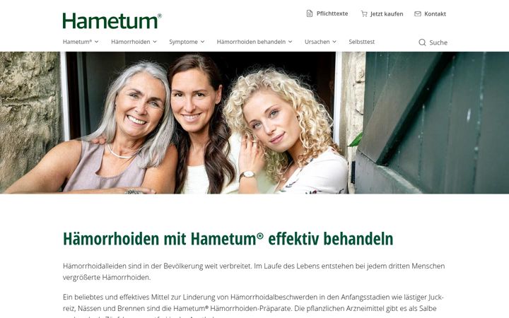 Screenshot of hametum.de