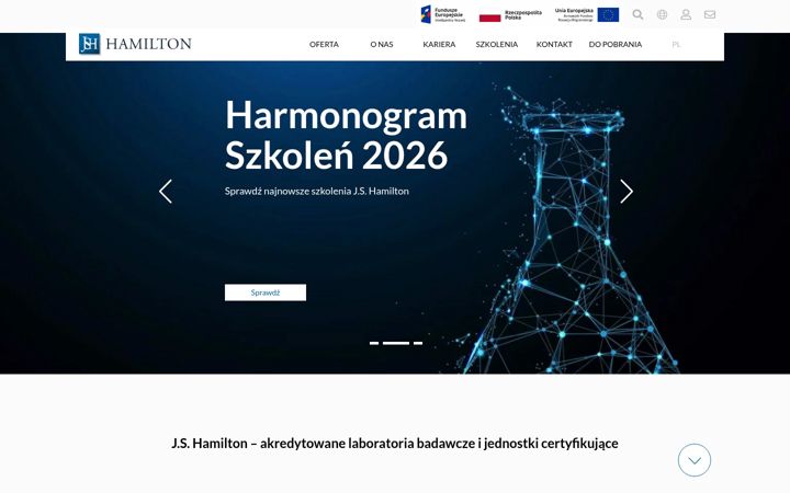 Screenshot of hamilton.com.pl