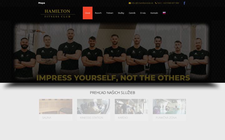 Screenshot of hamiltonclub.sk