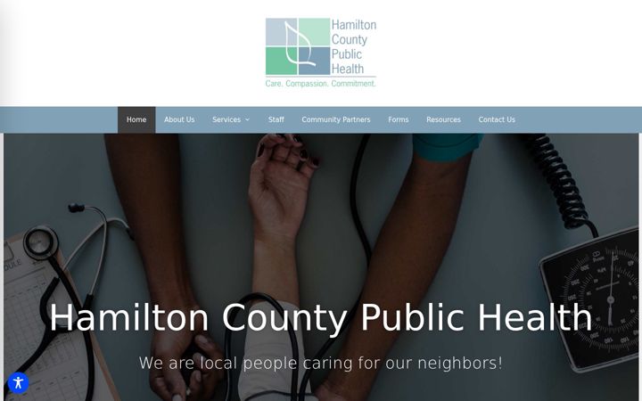 Screenshot of hamiltoncountypublichealth.com
