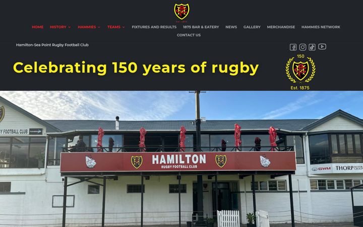 Ekrānuzņēmums no hamiltonrfc.co.za