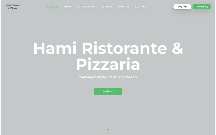 Screenshot of hamipizza.dk