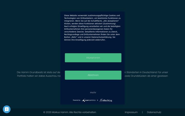 Screenshot of hamm-grundbesitz.de