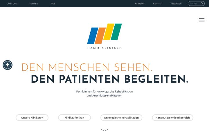 Screenshot of hamm-kliniken.de