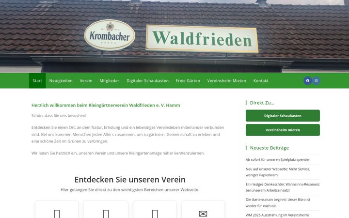 Screenshot of hamm-waldfrieden.de