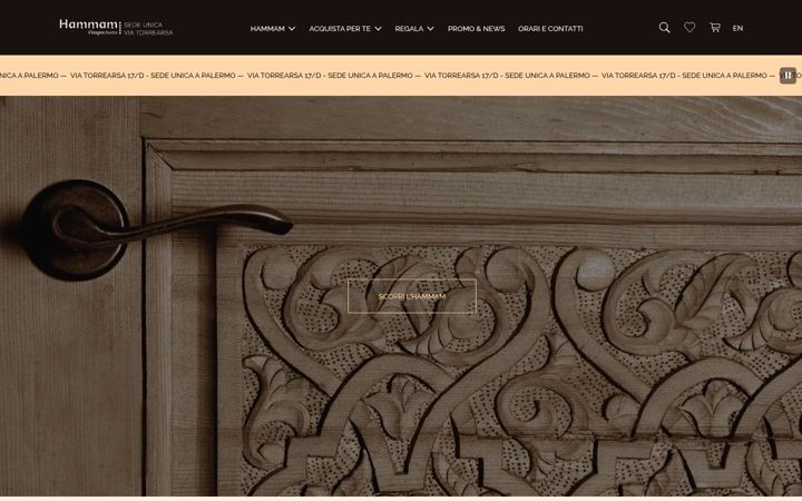 Screenshot of hammam.pa.it