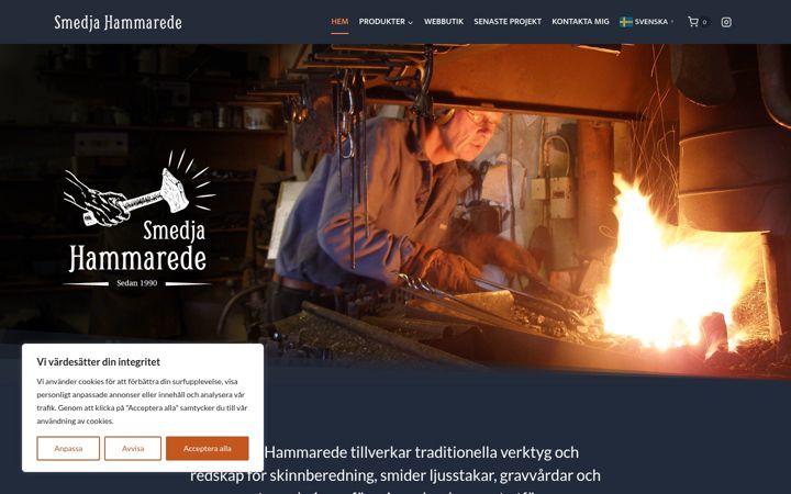 Screenshot of hammarede.com