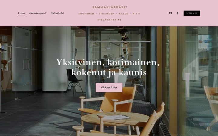 Screenshot of hammas.fi