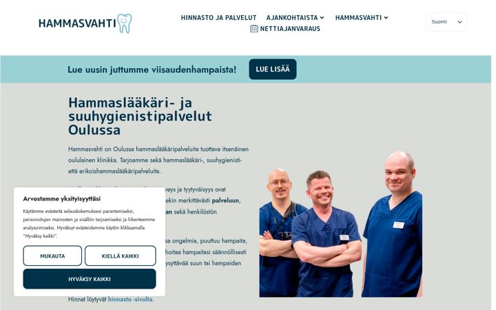Screenshot of hammasvahti.fi