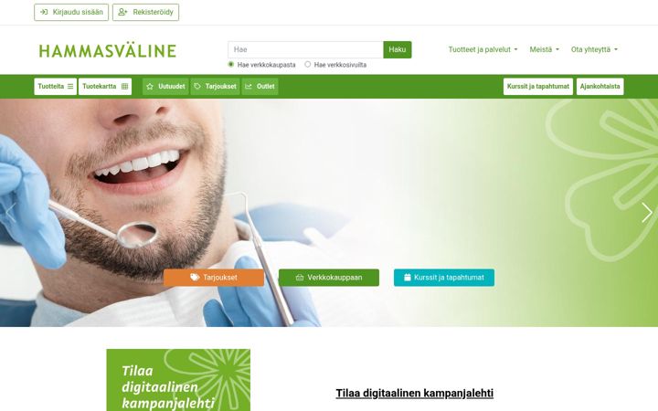 Screenshot of hammasvaline.fi