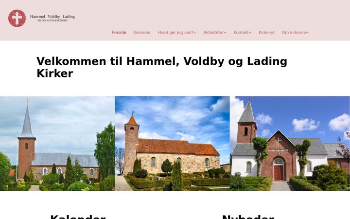 Screenshot of hammel-voldby-ladingkirker.dk