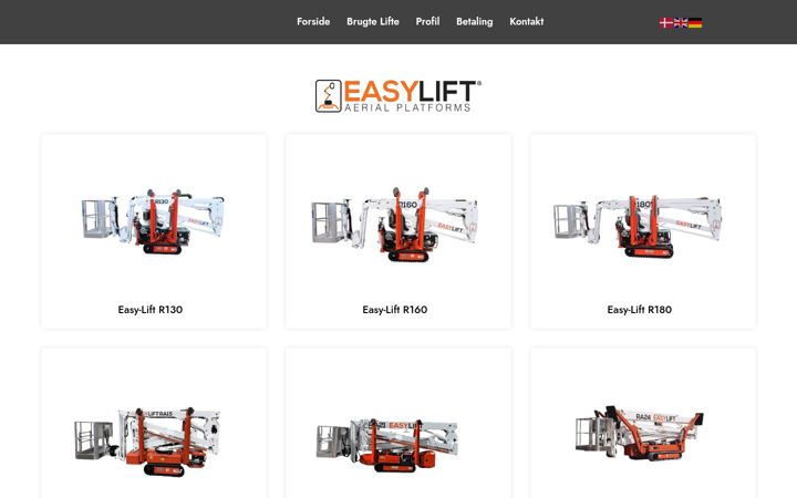 Screenshot of hammer-lifte.dk