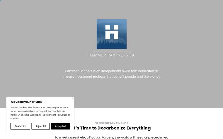 Screenshot of hammer-partners.com