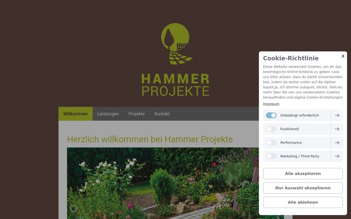 Screenshot of hammer-projekte.de