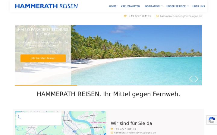 Screenshot of hammerath-reisen.de