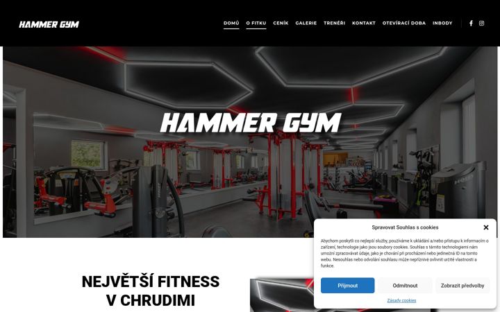 Screenshot of hammergym.cz