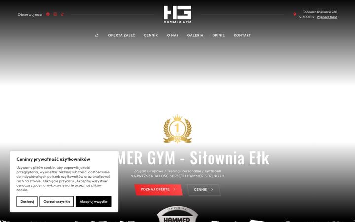 Screenshot of hammergym.pl