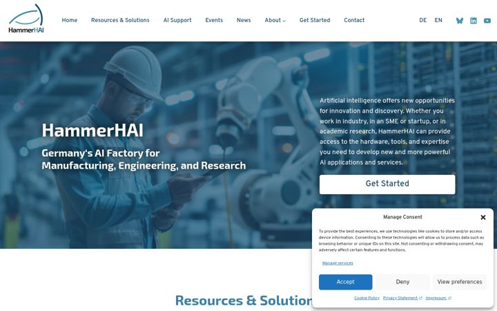 Screenshot of hammerhai.eu