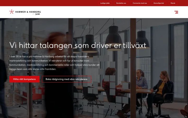Screenshot of hammerhanborg.com